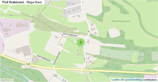 Pod Hrabicemi - mapa firem