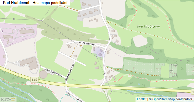 Pod Hrabicemi - mapa podnikání