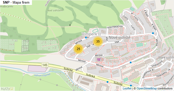 SNP - mapa firem