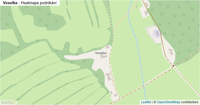 Veselka - mapa podnikání