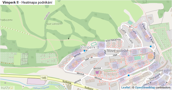 Vimperk II - mapa podnikání