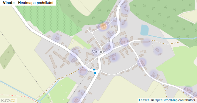Vinaře - mapa podnikání