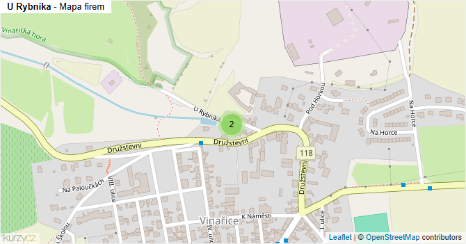 U Rybníka - mapa firem