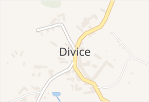 Divice v obci Vinařice - mapa části obce