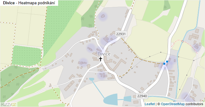 Divice - mapa podnikání