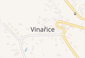 Vinařice v obci Vinařice - mapa části obce