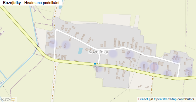 Kozojídky - mapa podnikání