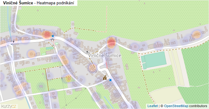 Viničné Šumice - mapa podnikání