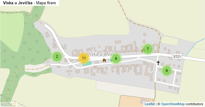 Víska u Jevíčka - mapa firem