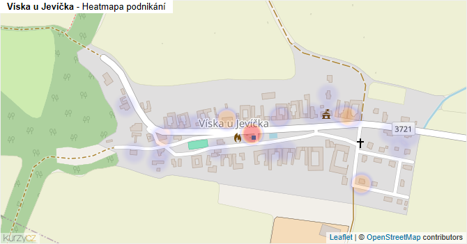 Víska u Jevíčka - mapa podnikání