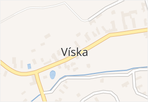 Víska v obci Víska - mapa části obce