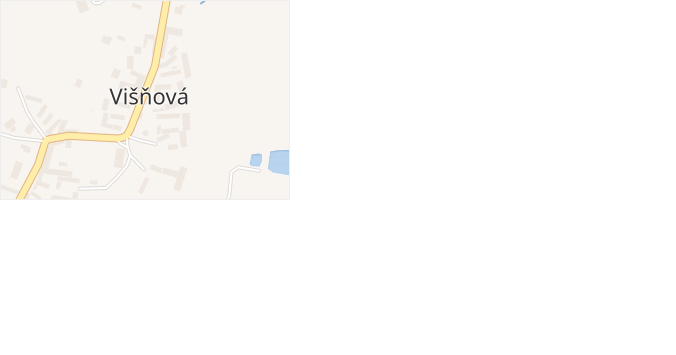 Višňová v obci Višňová - mapa části obce