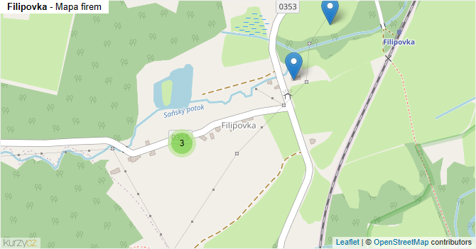 Filipovka - mapa firem