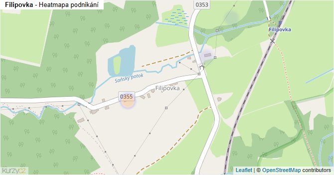 Filipovka - mapa podnikání