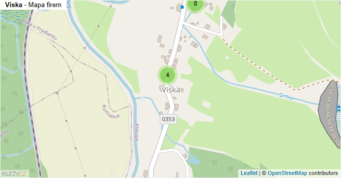 Víska - mapa firem