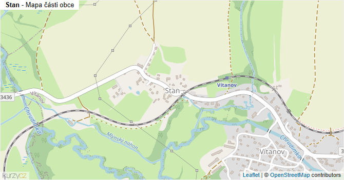 Stan - mapa části obce