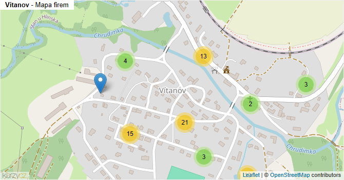 Vítanov - mapa firem