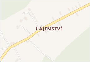 Hájemství v obci Vítězná - mapa části obce