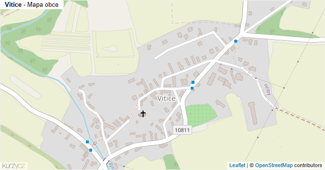 Vitice - mapa obce