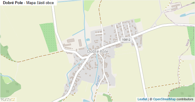 Dobré Pole - mapa části obce