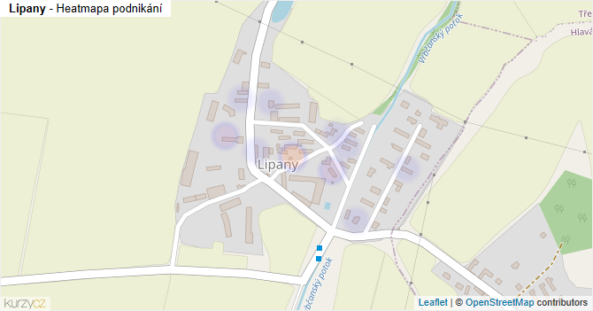 Lipany - mapa podnikání