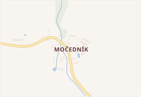 Močedník v obci Vitice - mapa části obce