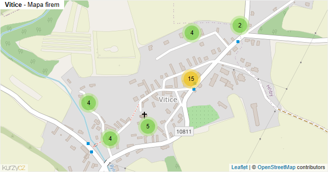 Vitice - mapa firem