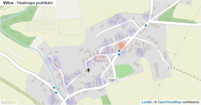 Vitice - mapa podnikání