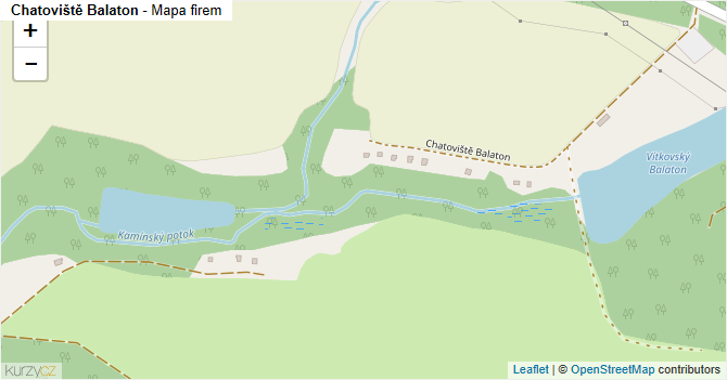 Chatoviště Balaton - mapa firem