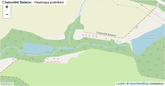 Chatoviště Balaton - mapa podnikání