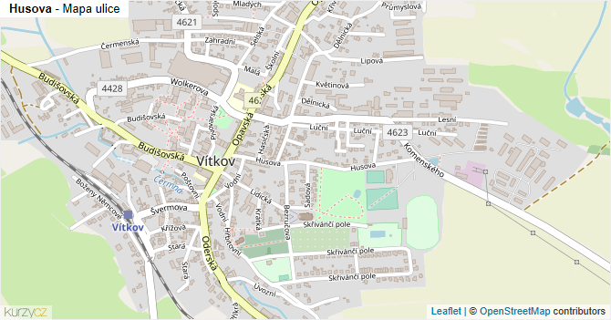Husova - mapa ulice