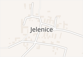 Jelenice v obci Vítkov - mapa části obce