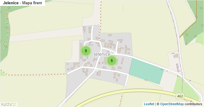 Jelenice - mapa firem
