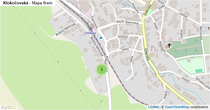 Klokočovská - mapa firem