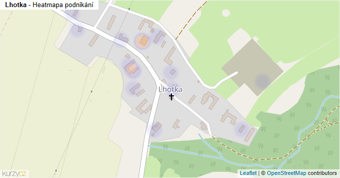 Lhotka - mapa podnikání