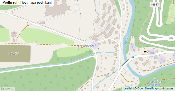 Podhradí - mapa podnikání