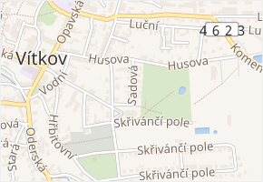 Sadová v obci Vítkov - mapa ulice