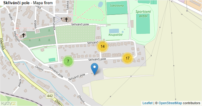 Skřivánčí pole - mapa firem