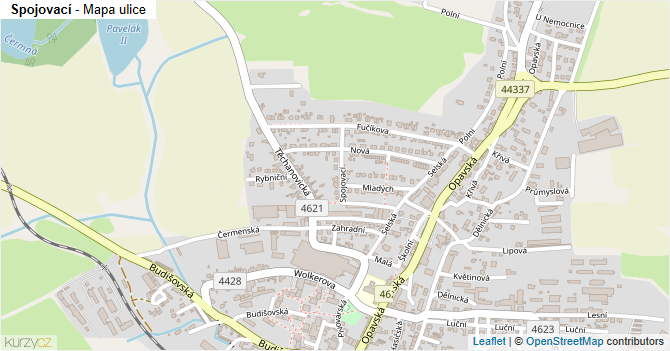 Spojovací - mapa ulice