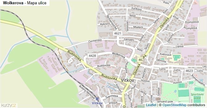 Wolkerova - mapa ulice
