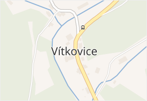 Vítkovice v obci Vítkovice - mapa části obce