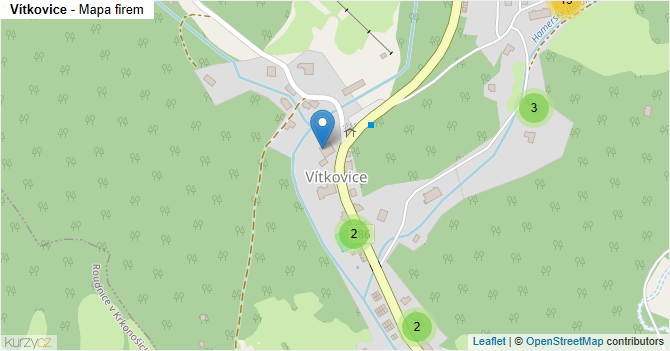 Vítkovice - mapa firem