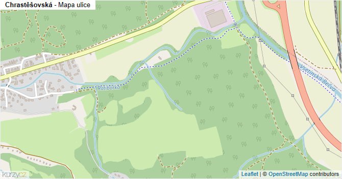 Chrastěšovská - mapa ulice