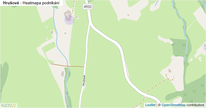 Hrušové - mapa podnikání