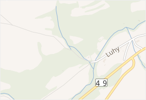 Luhy v obci Vizovice - mapa ulice