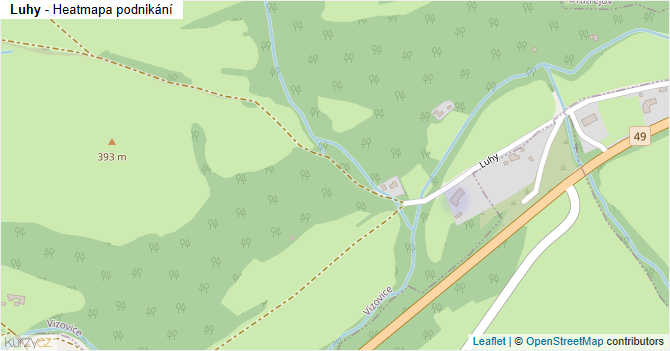 Luhy - mapa podnikání