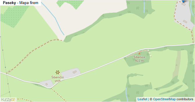 Paseky - mapa firem