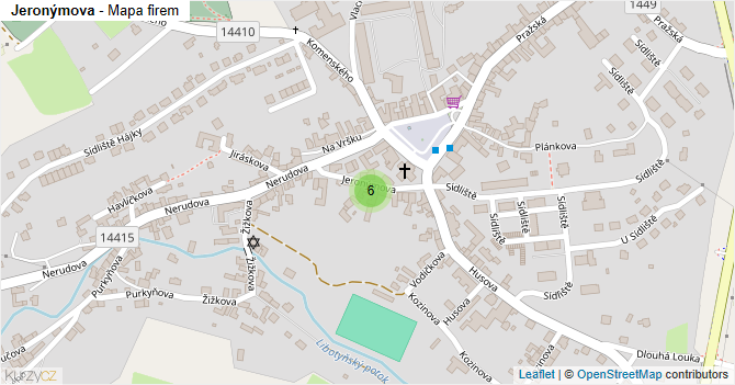 Jeronýmova - mapa firem