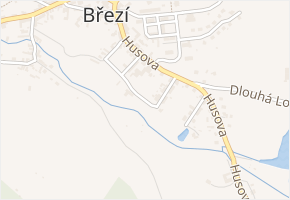 Kozinova v obci Vlachovo Březí - mapa ulice