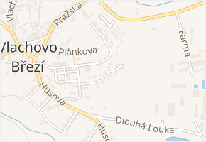 U Sídliště v obci Vlachovo Březí - mapa ulice